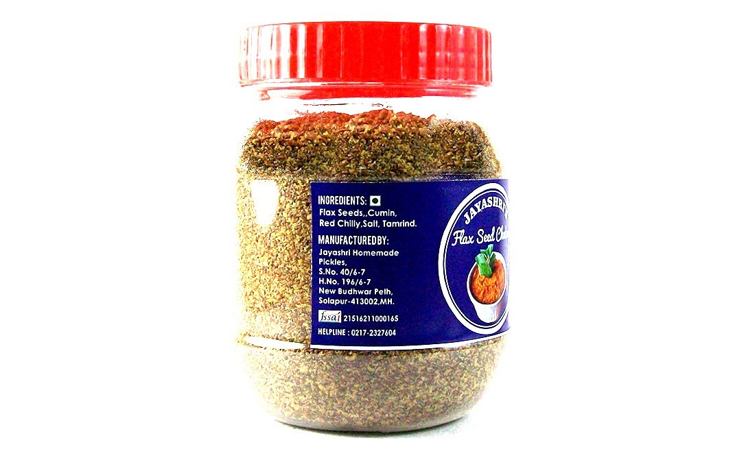 Jayashri's Flax Seed Chutney    Plastic Jar  250 grams